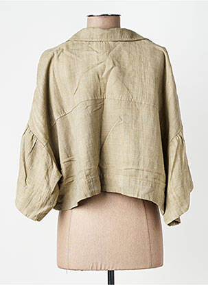 Veste casual col tailleur vert GERSHON BRAM femme