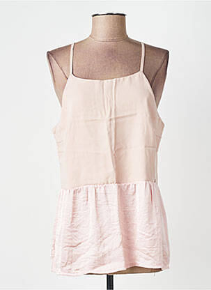 Top stretch fines bretelles rose YES.ZEE femme