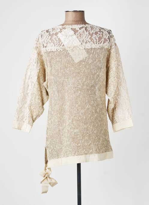 Top stretch manches 3/4 beige VICOLO TRIVELLI femme