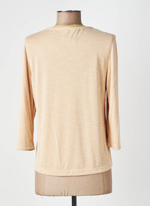 Gilet manches longues manches 3/4 beige ALEMBIKA femme