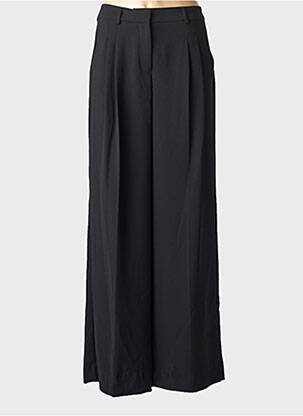 Pantalon large fermeture zippée sous rabat boutonné taille normale noir LA FEE MARABOUTEE femme
