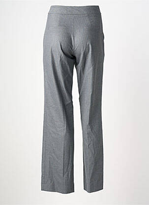 Pantalon droit fermeture zippée sous rabat boutonné taille normale gris EVA KAYAN femme