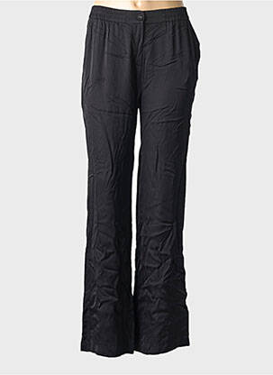 Pantalon droit taille élastique taille normale noir EVA KAYAN femme