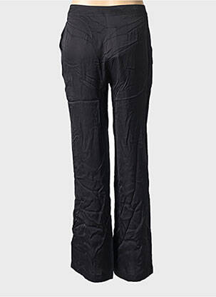 Pantalon droit taille élastique taille normale noir EVA KAYAN femme