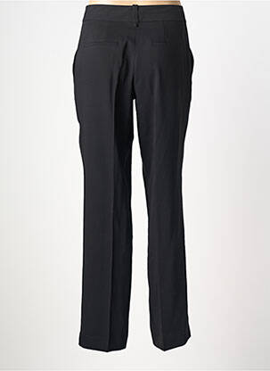 Pantalon droit tissage crêpe taille normale noir EVA KAYAN femme