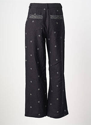 Pantalon droit taille à pinces taille normale noir MAISON HOTEL femme