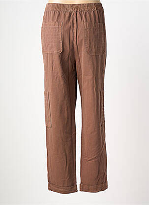 Pantalon cargo coupe droite taille normale marron INDI & COLD femme