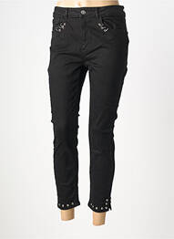 Jeans skinny tissage brut taille normale noir BSB femme