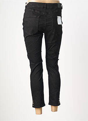 Jeans skinny tissage brut taille normale noir BSB femme