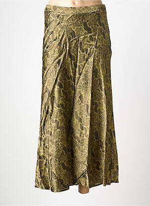 Jupe longue coupe fluide vert SURKANA femme