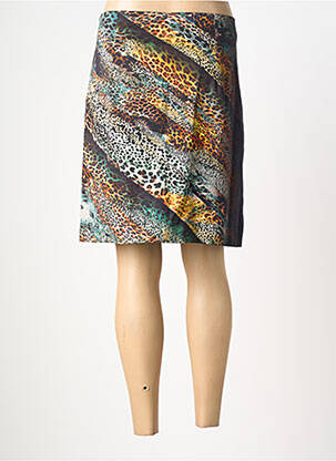 Jupe mi-longue doublure textile noir LO! LES FILLES femme