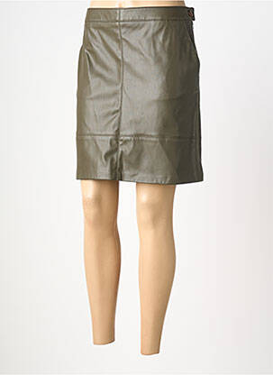 Jupe courte fermeture zip latéral vert HARRIS WILSON femme