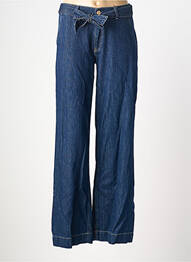 Jeans coupe large tissage brut taille normale bleu PARA MI femme