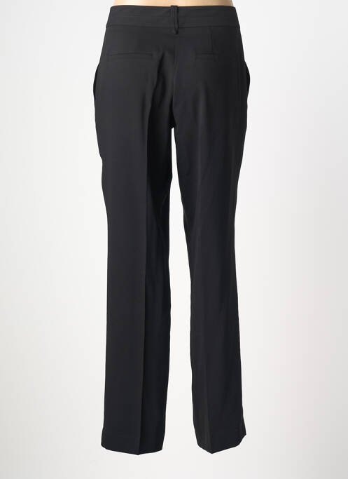 Pantalon droit tissage crêpe taille normale noir EVA KAYAN femme