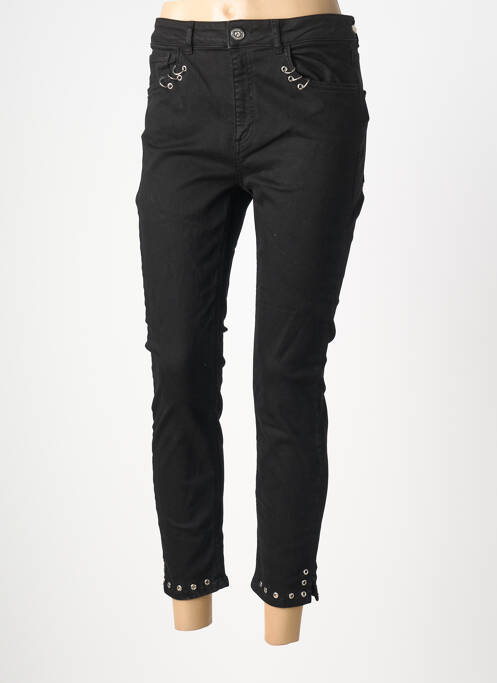 Jeans skinny tissage brut taille normale noir BSB femme
