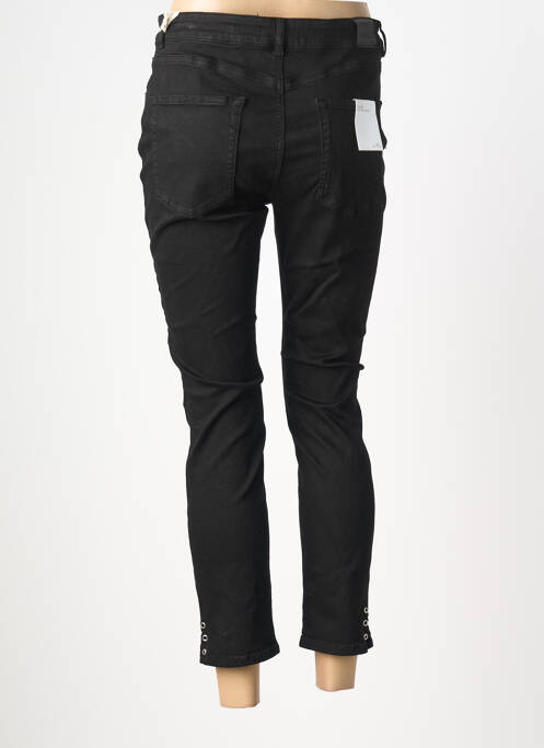 Jeans skinny tissage brut taille normale noir BSB femme