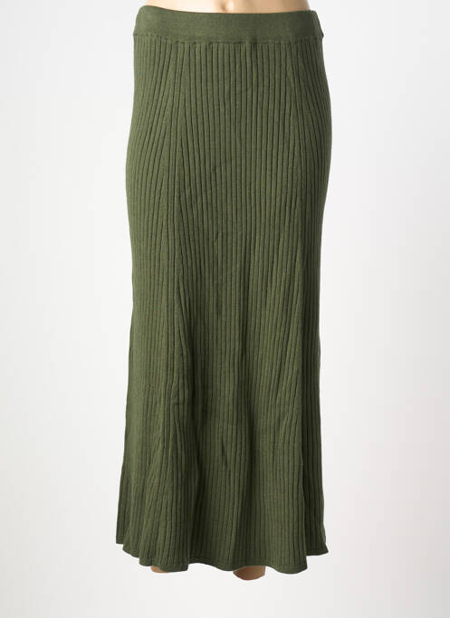 Jupe longue taille normale vert INDI & COLD femme