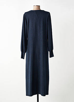 Robe longue manches longues manches longues bleu LA FEE MARABOUTEE femme