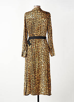 Robe longue manches longues manches longues marron EVA KAYAN femme