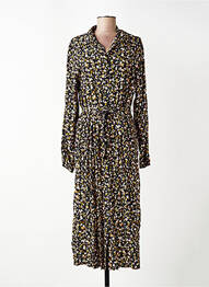 Robe longue manches longues manches longues noir PAZ TORRAS femme