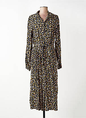 Robe longue manches longues manches longues noir PAZ TORRAS femme
