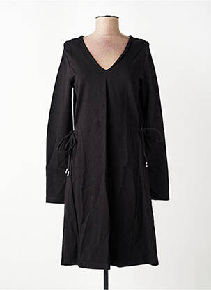 Robe mi-longue manches longues manches longues noir LA FEE MARABOUTEE femme