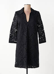 Robe mi-longue manches longues manches longues noir LA FEE MARABOUTEE femme