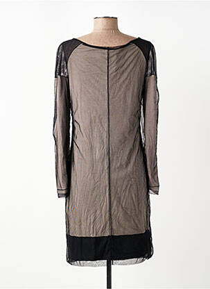 Robe mi-longue manches longues manches longues noir ELISA CAVALETTI femme