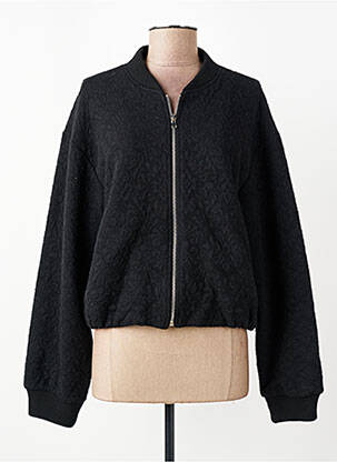 Veste casual col rond noir LA FEE MARABOUTEE femme
