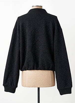 Veste casual col rond noir LA FEE MARABOUTEE femme