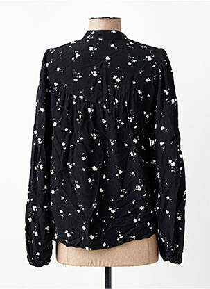 Chemisier imprimé fleurs manches longues noir LA FEE MARABOUTEE femme