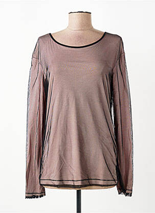 Top stretch manches longues rose ELISA CAVALETTI femme