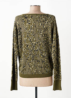 Pull col v manches longues vert EVA KAYAN femme