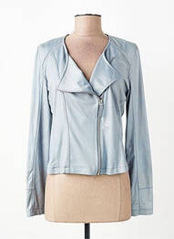 Veste casual coupe cintrée bleu EVA KAYAN femme