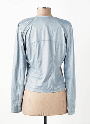 Veste casual coupe cintrée bleu EVA KAYAN femme