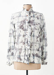 Chemisier coupe cintrée manches longues gris MAISON HOTEL femme