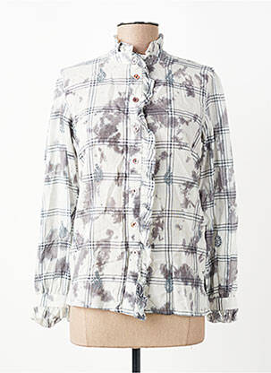 Chemisier coupe cintrée manches longues gris MAISON HOTEL femme