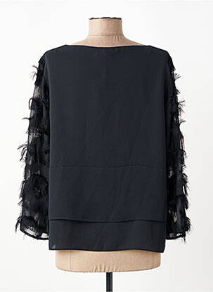 Blouse col rond manches longues noir BETTY BARCLAY femme