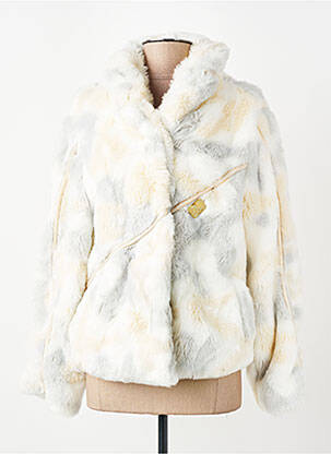 Veste casual col rond beige ELISA CAVALETTI femme
