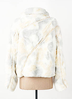 Veste casual col rond beige ELISA CAVALETTI femme