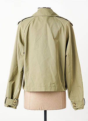 Trench poignets boutonnés sans capuche vert BETTY BARCLAY femme