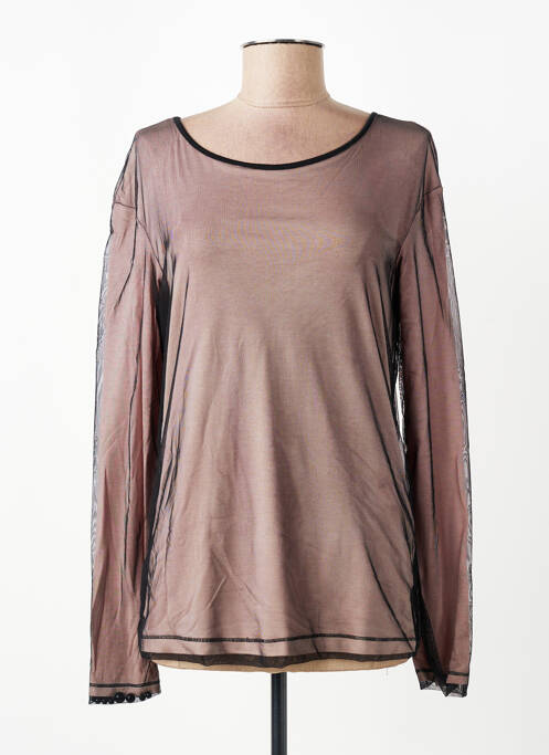 Top stretch manches longues rose ELISA CAVALETTI femme