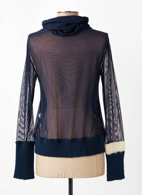 Top stretch manches longues bleu ELISA CAVALETTI femme