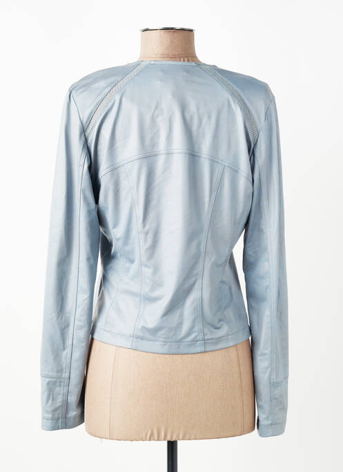 Veste casual coupe cintrée bleu EVA KAYAN femme