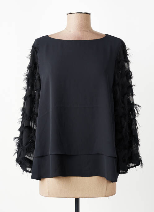 Blouse col rond manches longues noir BETTY BARCLAY femme