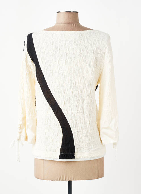 Top stretch manches longues beige ELISA CAVALETTI femme