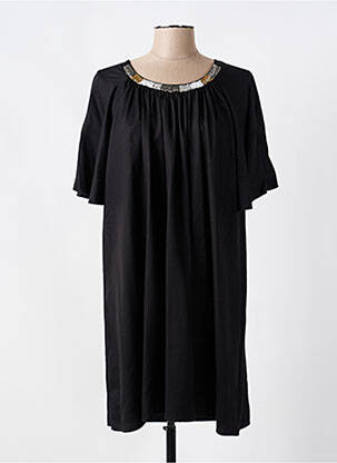 Robe courte coupe fluide manches courtes noir XT STUDIO femme