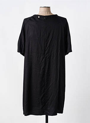 Robe courte fermeture zippée au dos manches courtes noir XT STUDIO femme