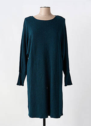 Robe pull stretch manches longues vert SURKANA femme
