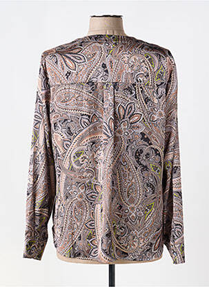 Blouse imprimé fleurs manches longues marron BETTY BARCLAY femme